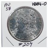 1884-O  Morgan Dollar   AU-58
