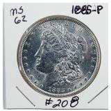 1885  Morgan Dollar   MS-62