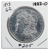 1883-O  Morgan Dollar   MS-62
