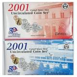 2001 P&D  US. Mint Uncirculated set