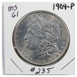 1904  Morgan Dollar   MS-61