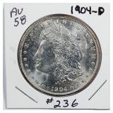 1904-O  Morgan Dollar   AU-58
