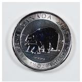 2015 $8 Canada  Polar Bear & Cub  1.5 oz .999 AG