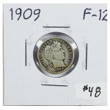 1909  Barber Dime   F-12