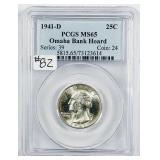 1941-D  Washington Quarter   PCGS MS-65