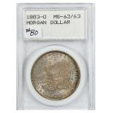 1883-O  Morgan Dollar   Slabbed  MS-63/63