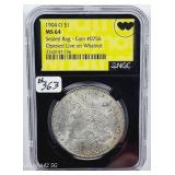 1904-O  Morgan Dollar  NGC MS-64  Sealed bag label