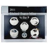2011-S  US. Mint  ATB Silver Quarters Proof set