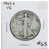 1927-S  Walking Liberty Half Dollar   VG