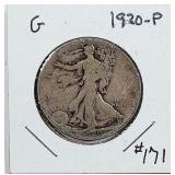 1920  Walking Liberty Half Dollar   G