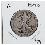 1929-S  Walking Liberty Half Dollar   G
