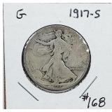 1917-S  Walking Liberty Half Dollar   G