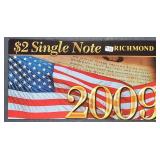 2003-A  $2 FRN  Richmond  CU  Serial # starts 2009