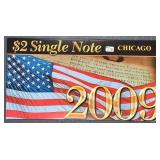 2003-A  $2 FRN  Chicago  CU  Serial # starts 2009