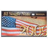 2003-A  $2 FRN  Boston  CU  Serial # starts 2009