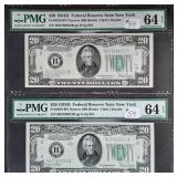 Consec. #  1934-D  $20 FRN