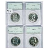 Rare! Complete set of Proof Franklin Half Dollars