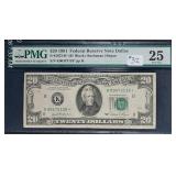 1981  $20 FRN  Dallas  PMG VF 25