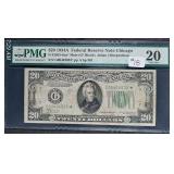 1934-A  $20 FRN  Chicago   Mule  G-Star  PMG VF-20