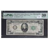 1934-B  $20 FRN  Minneapolis  I-Star   PMG VF-30