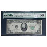 1950-A  $20 FRN San Francisco L-Star PMG AU 58 EPQ