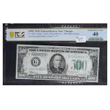 1934  DGS $500 FRN  Chicago   PCGS XF 40