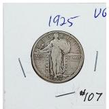 1925  Standing Liberty Quarter   VG