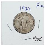 1923  Standing Liberty Quarter   F
