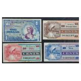 Series 666  $1 , 10, 25 & 50 Cents  MPC