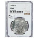 1902-O  Morgan Dollar   NGC MS-64