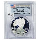 2005-W  $1 Silver Eagle   PCGS PR-69 DCAM