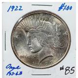 1922  Peace Dollar   MS