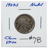 1924-S  Buffalo Nickel   VF