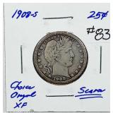 1980-S  Barber Quarter   XF