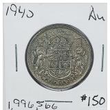 1940  Canada  50 Cents   AU
