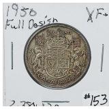 1950 full design  Canada  50 Cents   XF