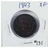 1893  Canada  Large Cent   XF