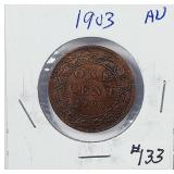 1903  Canada  Large Cent   AU