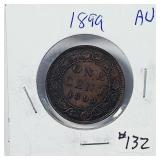 1899  Canada  Large Cent   AU