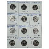 Lot of 12;  National Park Quarters  2017-S -2020-P