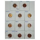 Lot of 11;  Lincoln Cents  1964 - 1967  F-BU