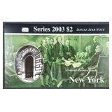 2003 $2 FRN  CU  B-Star   Only 16,000 printed