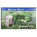 2003 $2 FRN  CU  J-Star   Only 16,000 printed