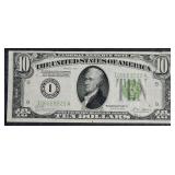 1928-B  $10 Federal Reserve Note   F  IA Block