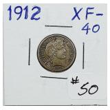 1912  Barber Dime   XF-40