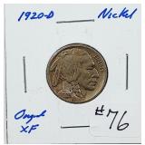 1920-D  Buffalo Nickel   XF