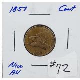 1857  Flying Eagle Cent   AU