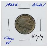 1923-S  Buffalo Nickel   VF