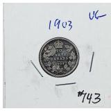 1903  Canada  10 Cents silver   VG