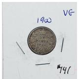 1900  Canada  10 Cents silver   VG